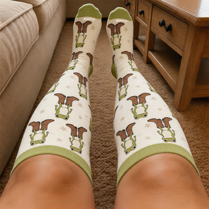 Plus Size Cowboy Style Animal Compression Socks - image 3