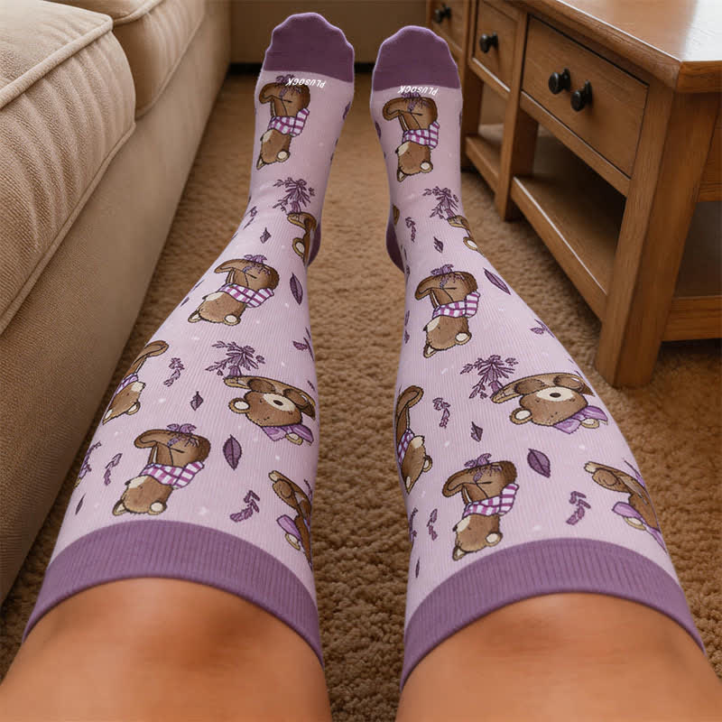 Plus Size Autumn Animal Compression Socks - image 3