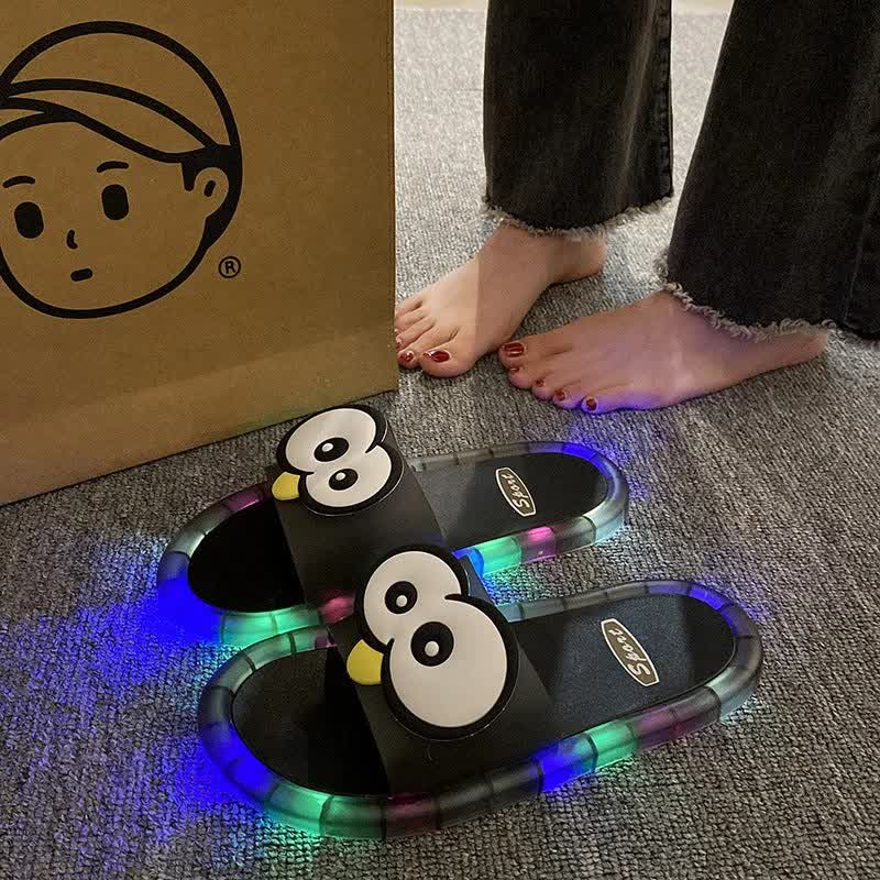 Light Up Jelly Slides - Black - Kids EU34–35(3–3.5) - image 3