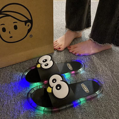 Light Up Jelly Slides - Black - Kids EU34–35(3–3.5) - image 3