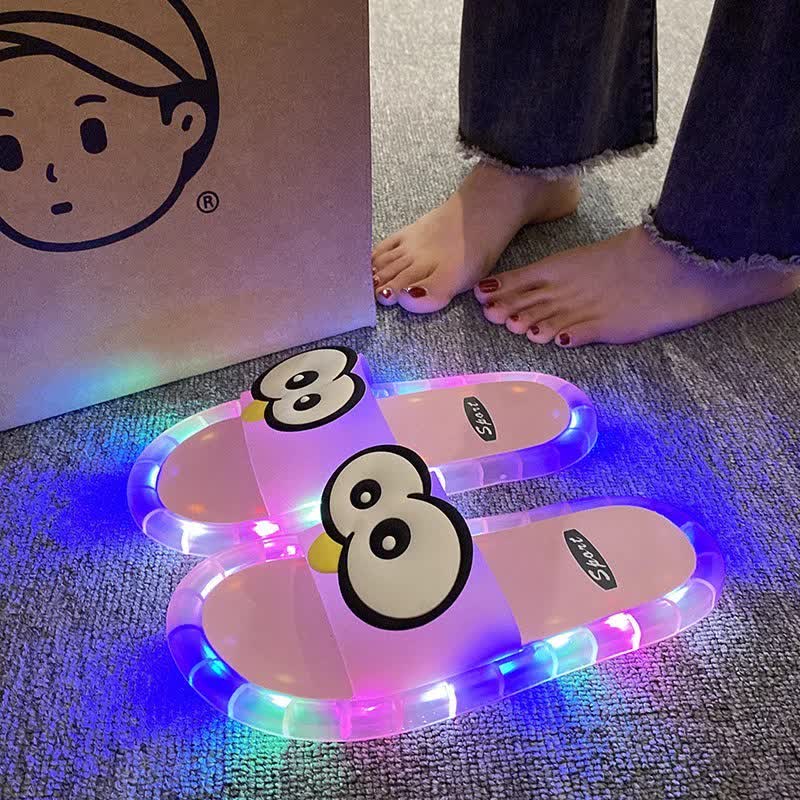 Light Up Jelly Slides - Pink - Kids EU34–35(3–3.5) - image 2