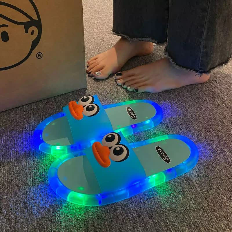 Full Lips Light Up Jelly Slides - Blue - Kids EU34–35(3–3.5) - image 3