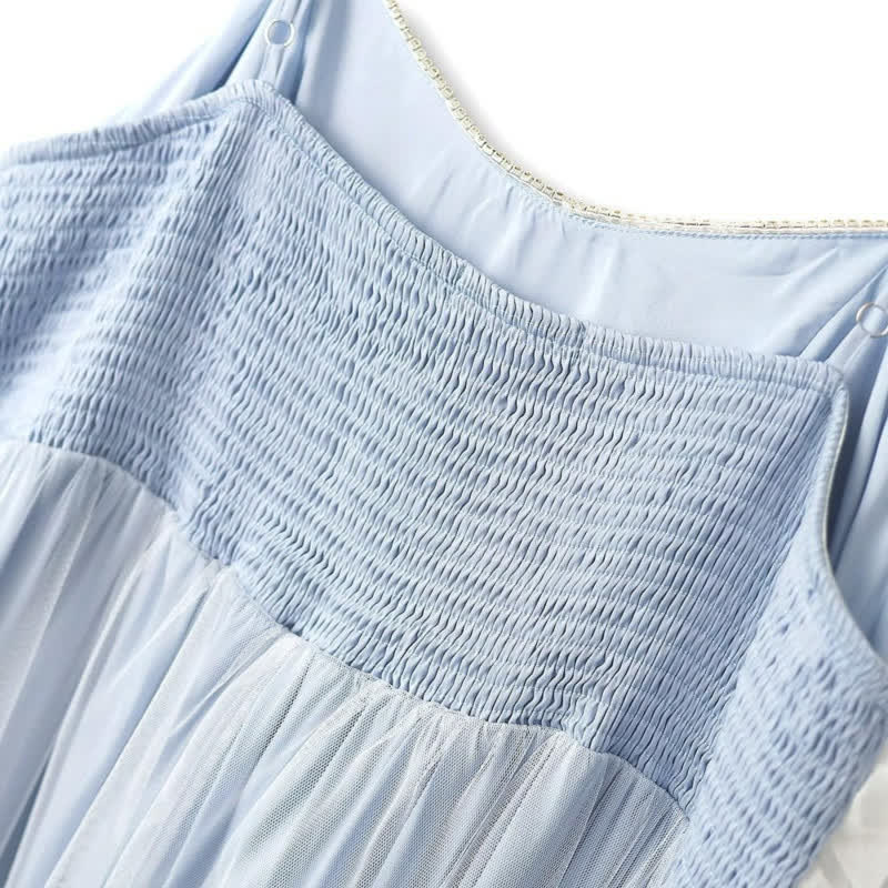 Plus Size Sheer Overlay Midi Dress - image 3