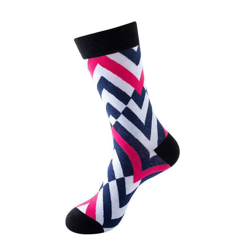 Abstract Graphics Crew Socks(5 Pairs) - image 2