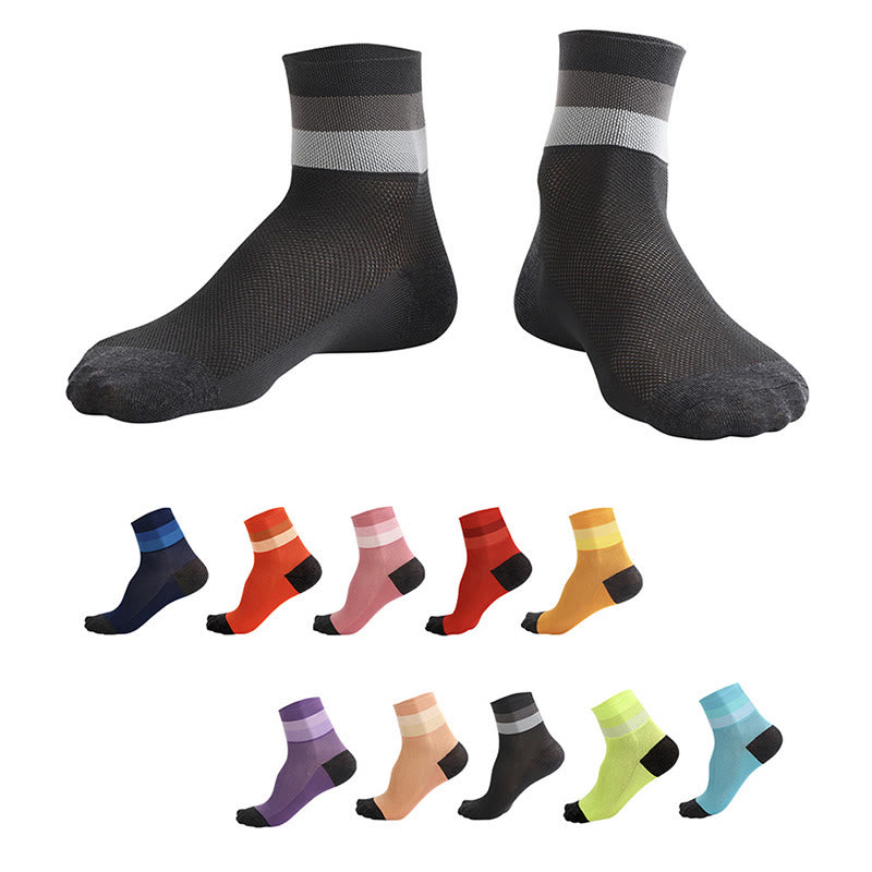 Candy Color Breathable Quarter Socks - image 0