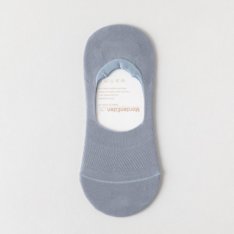 Mesh Elasticity No Show Socks(5 Pairs) - Sky Blue - EU39-46(US5-12) - image 18