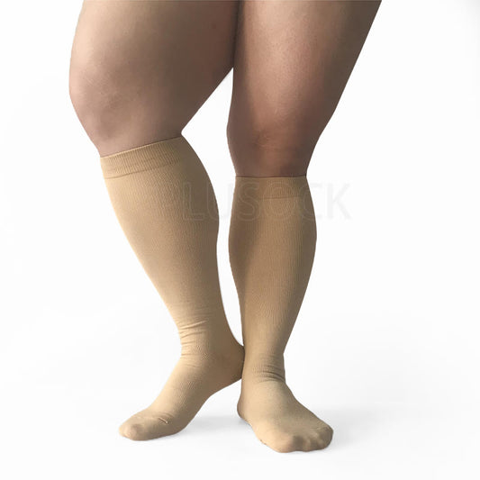Skin Plus Size Compression Socks 2XL-7XL(15-20mmHg) - Skin - 7XL - image 0