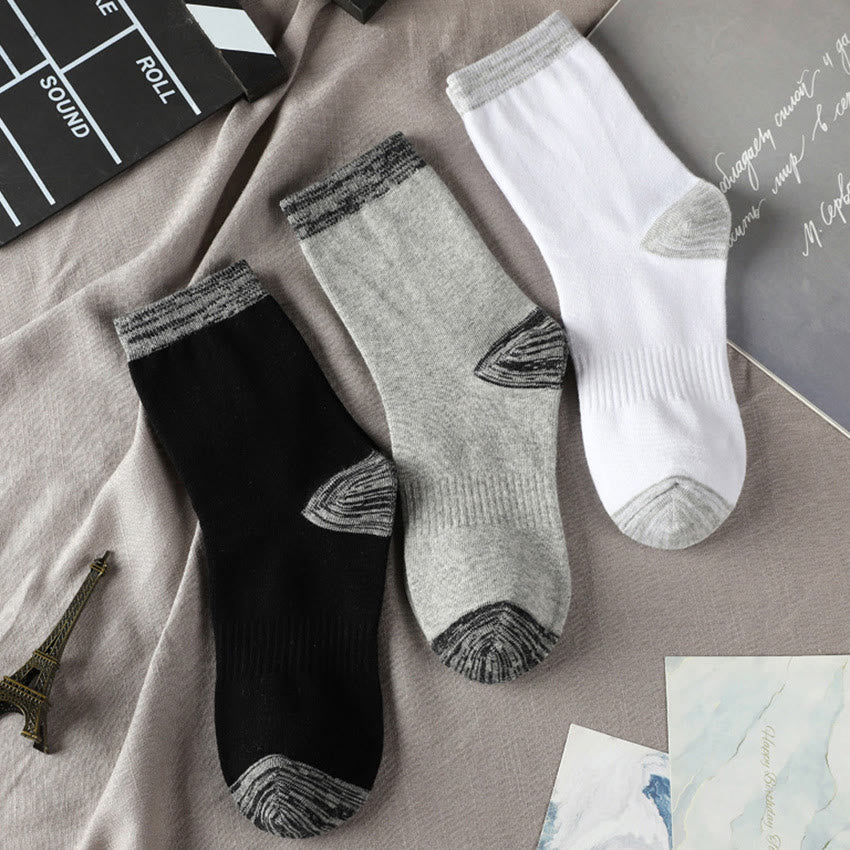Gray Edge Quarter Socks(3 Pairs) - image 1