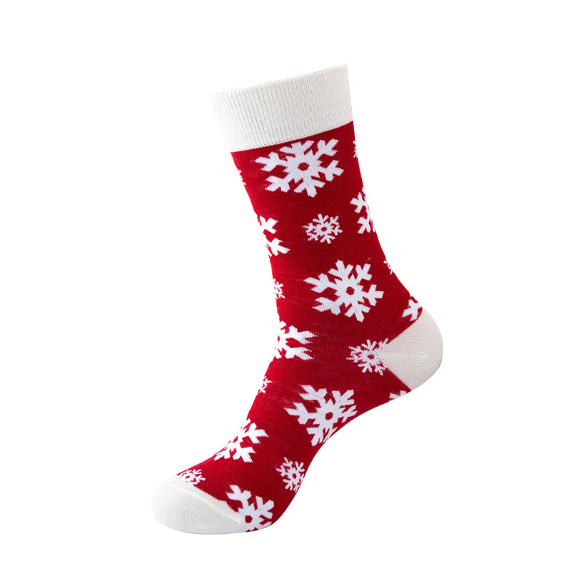 Christmas Unisex Cozy Crew Socks(5 Pairs) - image 1