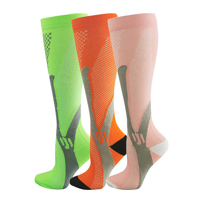 Sport Compression Socks(3 Pairs) - Multicolor(3 Pairs) - 2XL - image 0