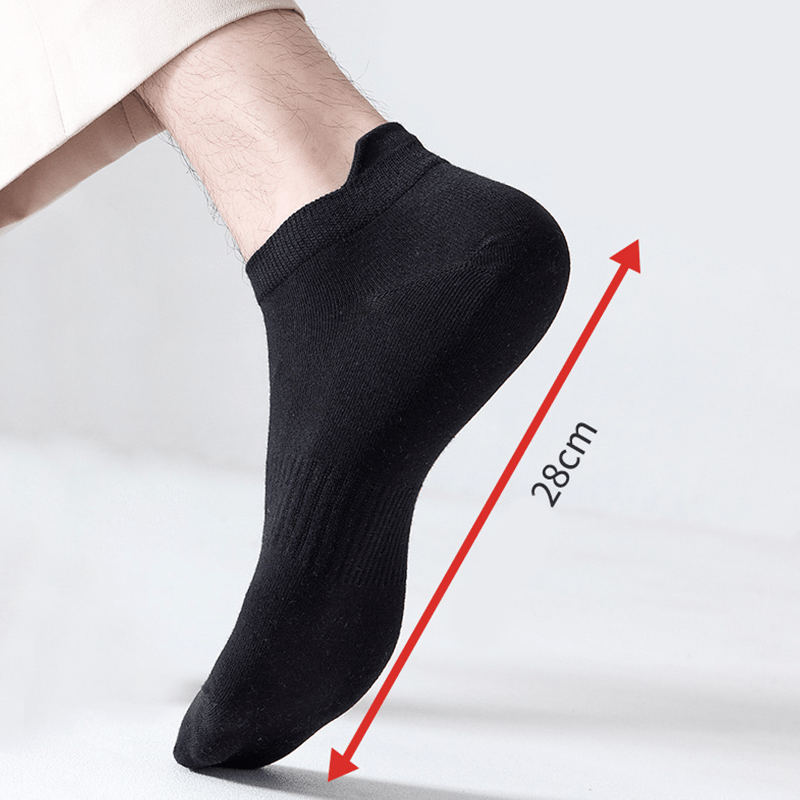 Breathable Solid Color Ankle Socks(8 Pairs) - image 3