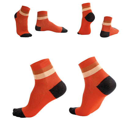 Candy Color Breathable Quarter Socks - image 12