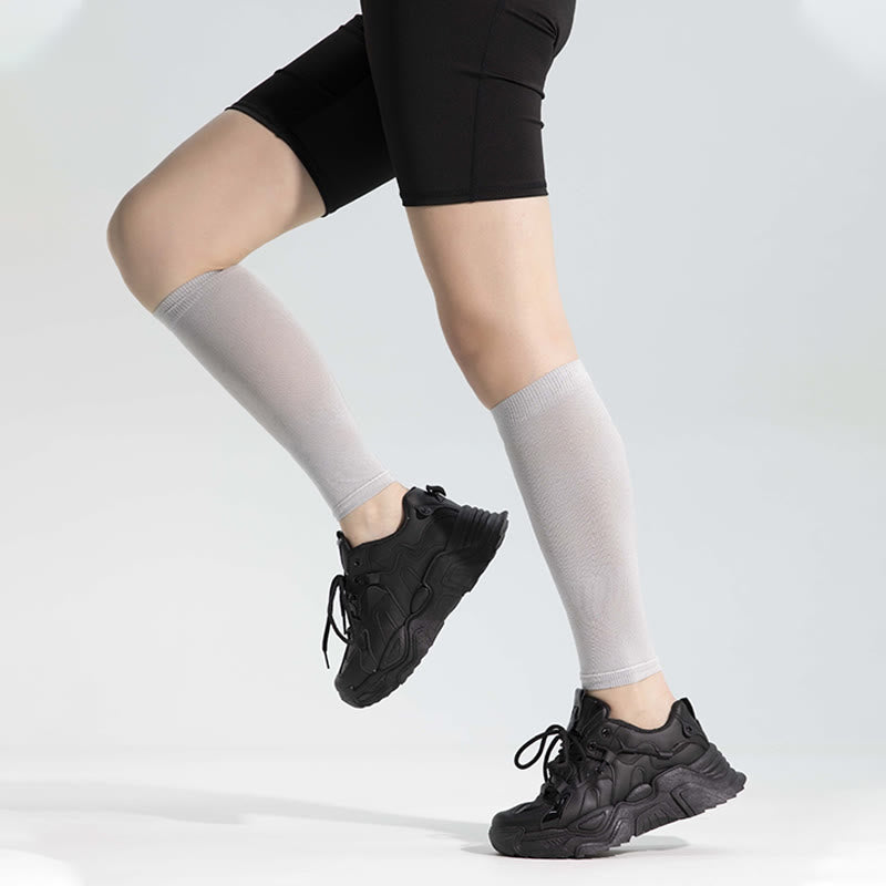 Ice Silk Footless Cool Compression Sleeve Socks Unisex - image 20
