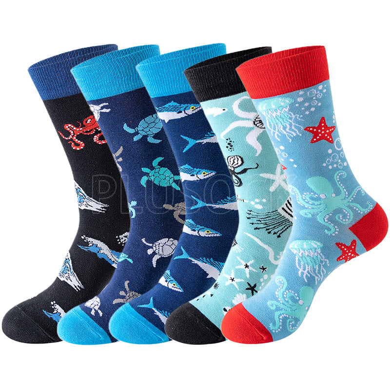 Underwater World Crew Socks(5 Pairs) - image 0