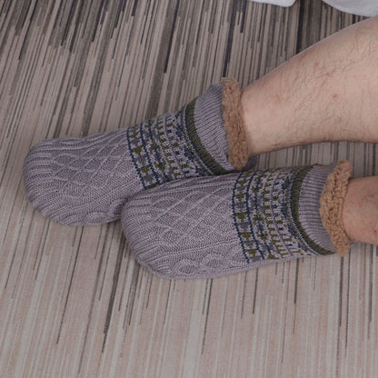 Plus Size Thickened Knitted Home Slipper Socks - image 9