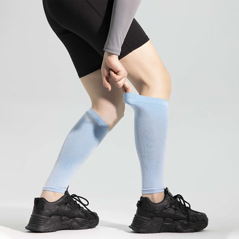 Ice Silk Footless Cool Compression Sleeve Socks Unisex - image 1