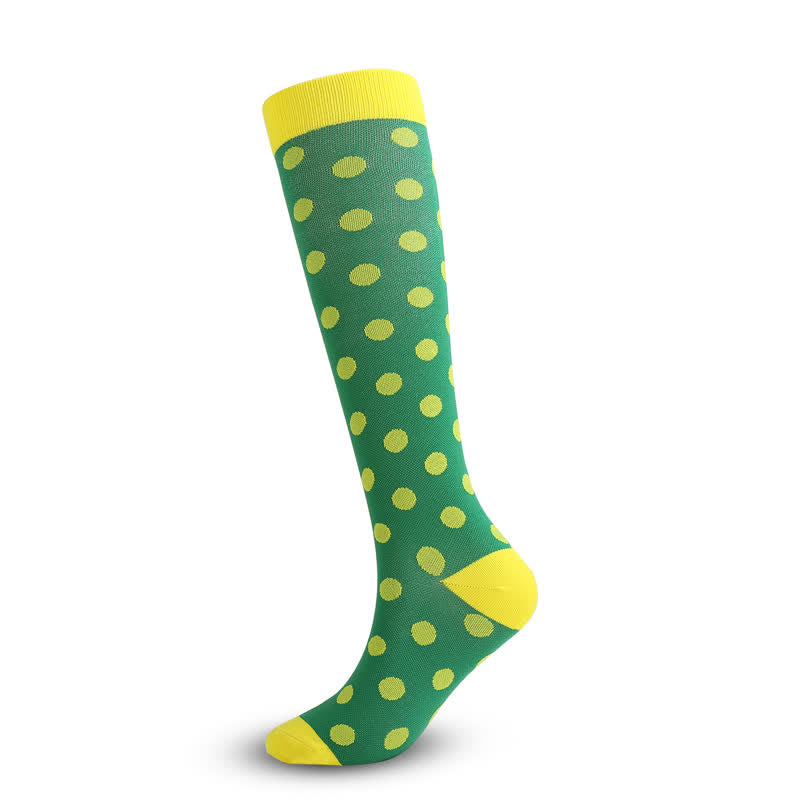 Abstract Dots Compression Socks(3 Pairs) - image 1