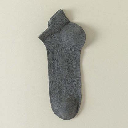 Mesh Breathable Ankle Socks(7 Pairs) - Dark Grey - EU44-50(US10-15) - image 12
