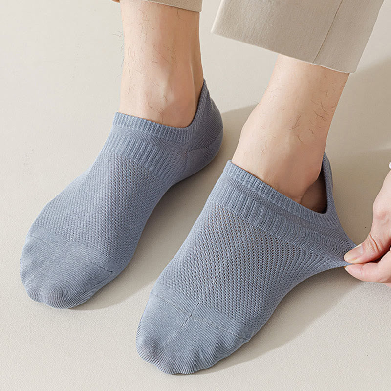 Mesh Cotton No Show Socks(5 Pairs) - image 9