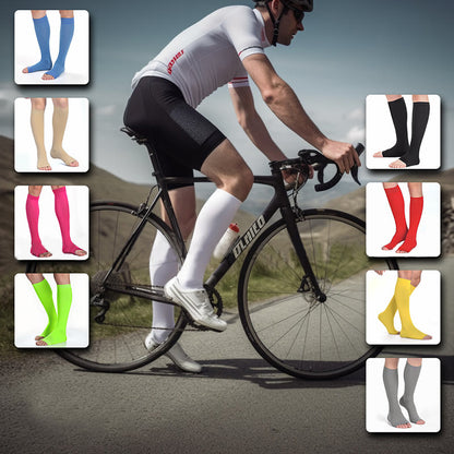 Plus Size Multicolor Open Toe Compression Socks - image 3