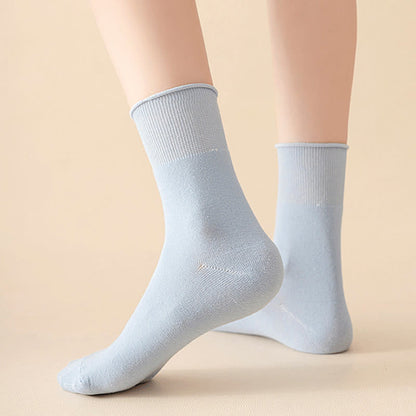 Elastic Solid Quarter Socks(6 Pairs) - image 2