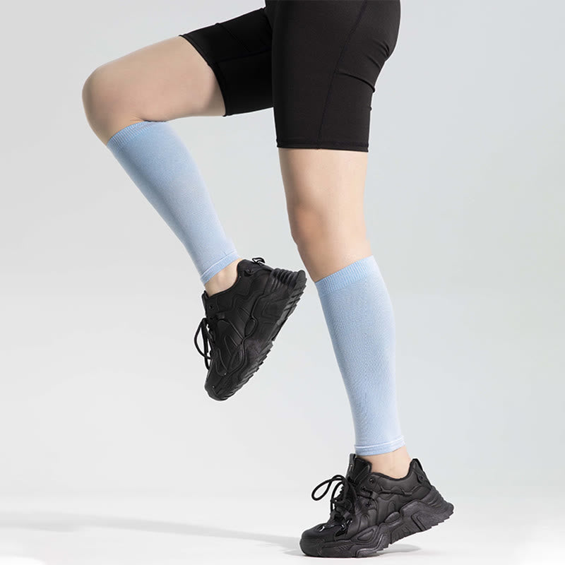 Ice Silk Footless Cool Compression Sleeve Socks Unisex - image 4