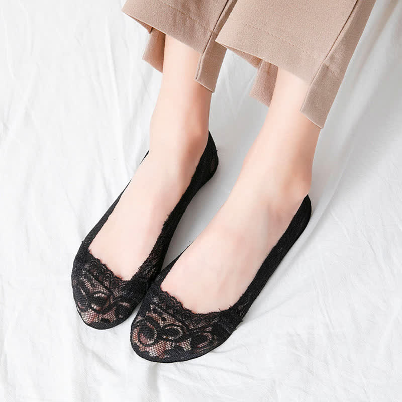 Lace Shallow No Show Socks(6 Pairs) - image 2