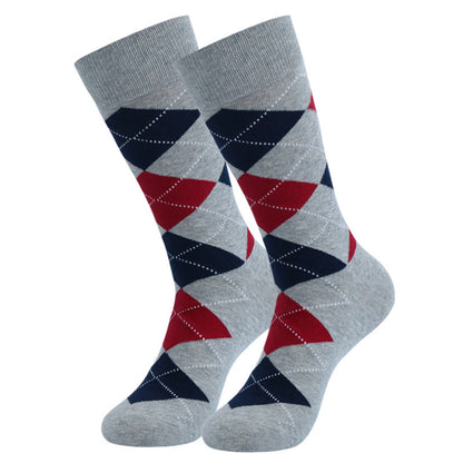 Dot Rhombus Crew Socks(5 Pairs) - image 2