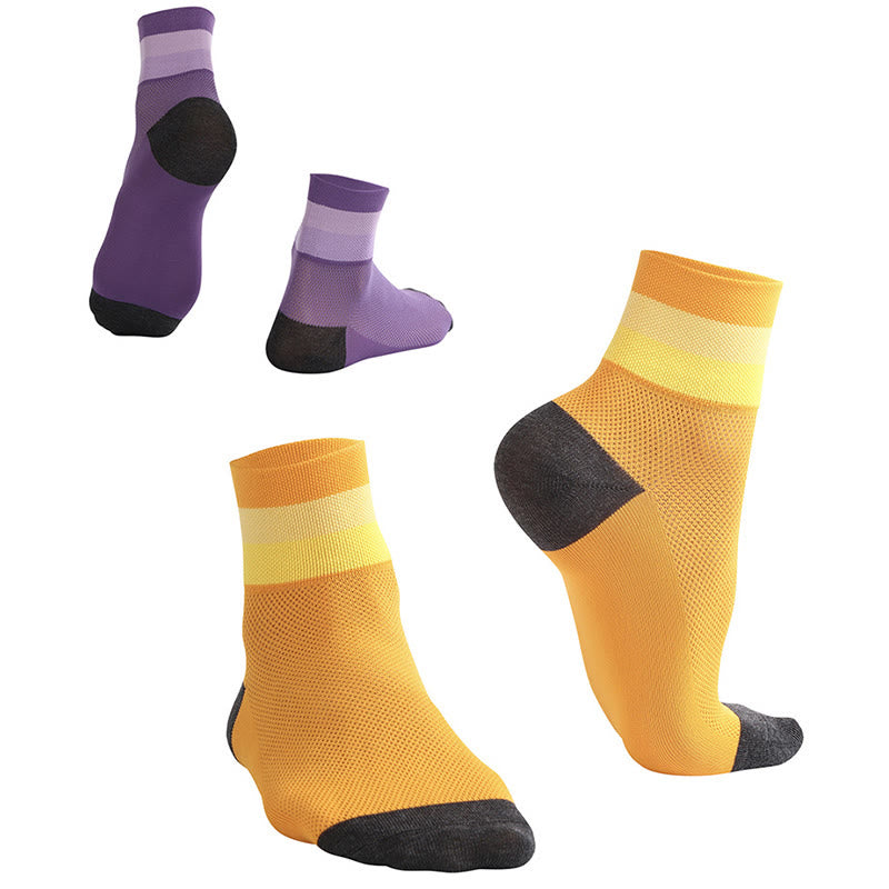 Candy Color Breathable Quarter Socks - image 2