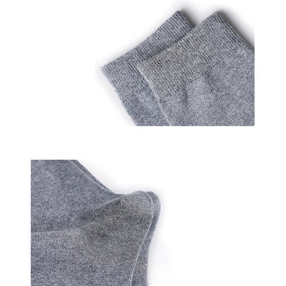 Solid Cotton Ankle Socks(5 Pairs) - image 5