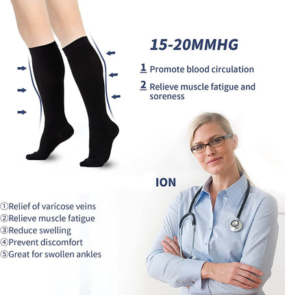 Skin Plus Size Compression Socks 2XL-7XL(15-20mmHg) - image 2