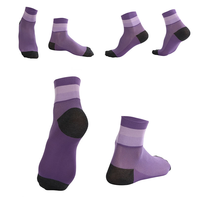 Candy Color Breathable Quarter Socks - image 8