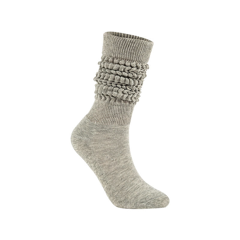 Multicolor Spiral Winter Slouch Socks(2 Pairs) - Grey - EU36-42(US3-8.5) - image 2