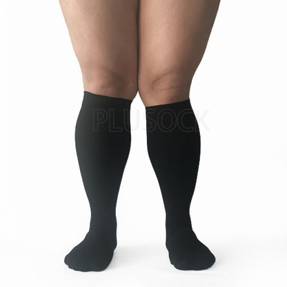 Black Plus Size Compression Socks 2XL-7XL(15-20mmHg) - image 3