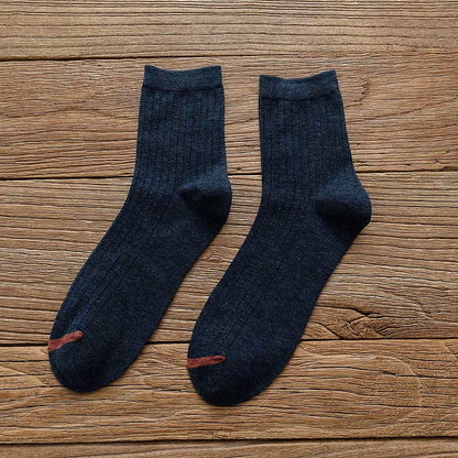 Pure Color Liner Cotton Socks(6 Pairs) - image 7