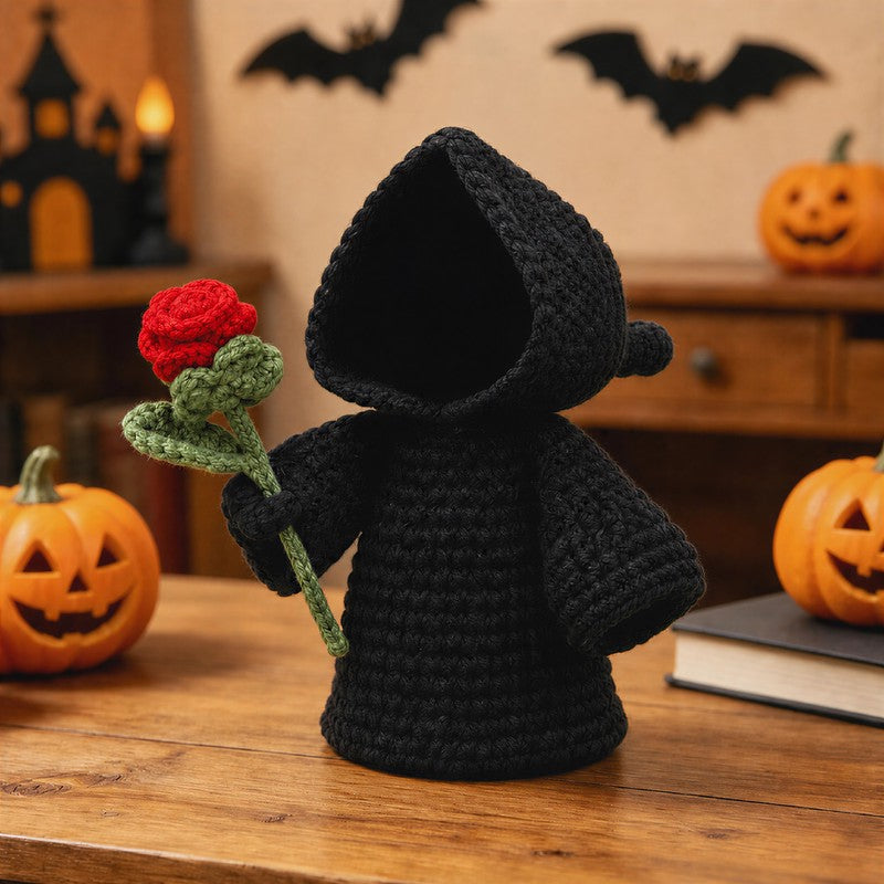 Halloween Grim Reaper Crochet Doll - C - One Size - image 2