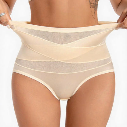 High Waist Sculpting Mesh Panty - image 1
