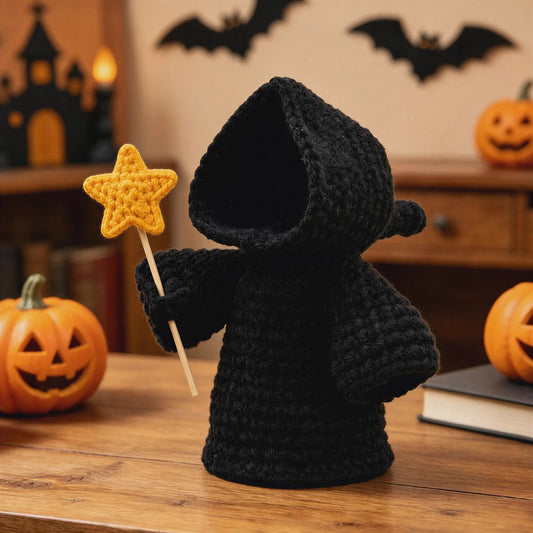 Halloween Grim Reaper Crochet Doll - A - One Size - image 0