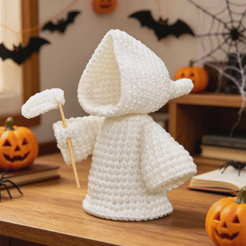 Halloween Grim Reaper Crochet Doll - E - One Size - image 4