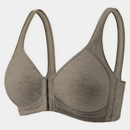 Everyday Support Front Closure Wireless Bra - Coffee - 2XL - image 8