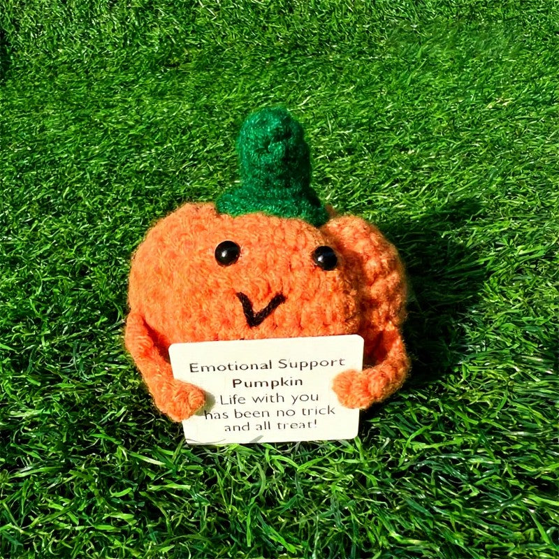 Pumpkin Crochet Dolls With Message Card - B - One Size - image 2