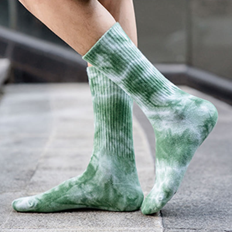 Tie-dye Crew Socks(5 Pairs) - image 6