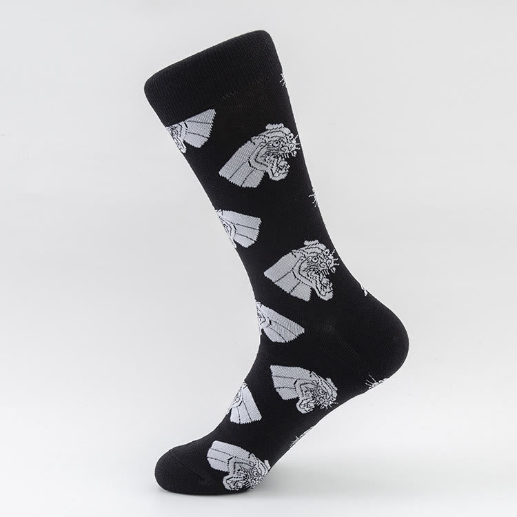 Animal Prints Crew Socks(5 Pairs) - image 1