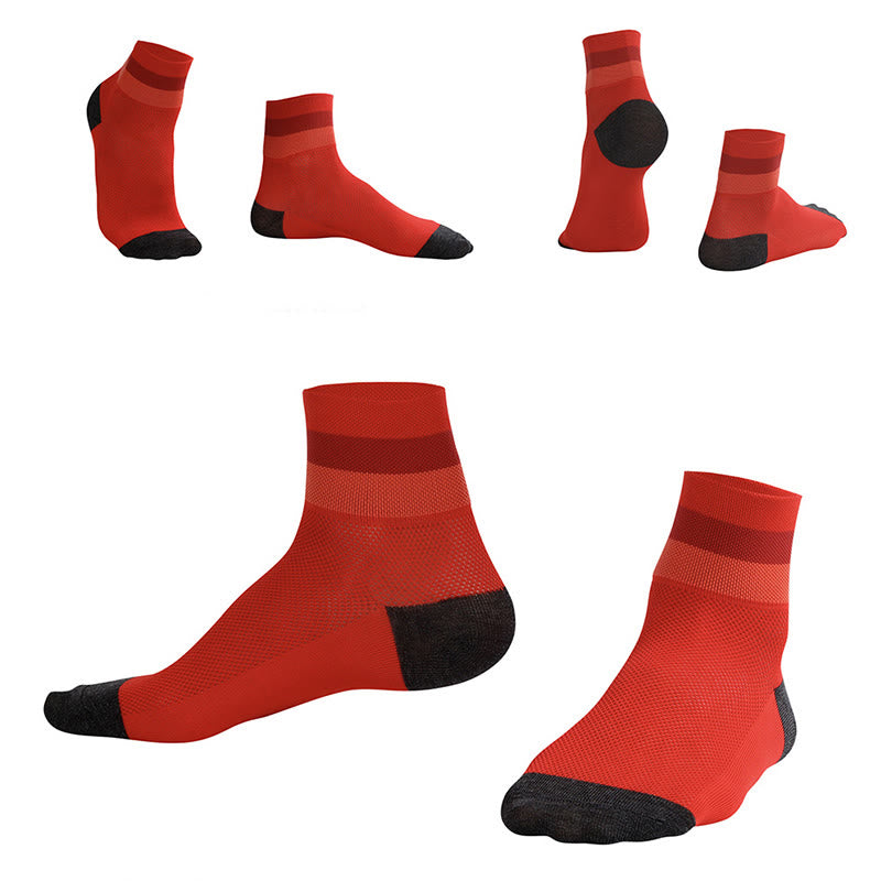 Candy Color Breathable Quarter Socks - image 11