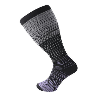 Purple Filaments Plus Size Compression Socks 2XL-7XL(3 Pairs) - Purple - 7XL - image 3