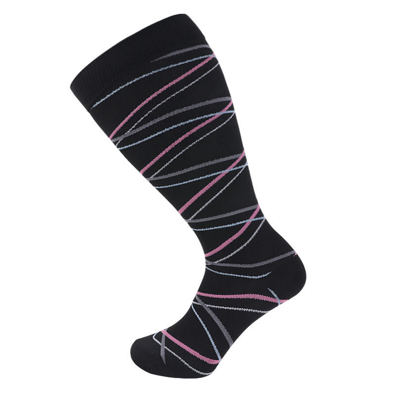 Ribbon Plus Size Compression Socks 2XL-7XL(3 Pairs) - Ribbon - 7XL - image 7