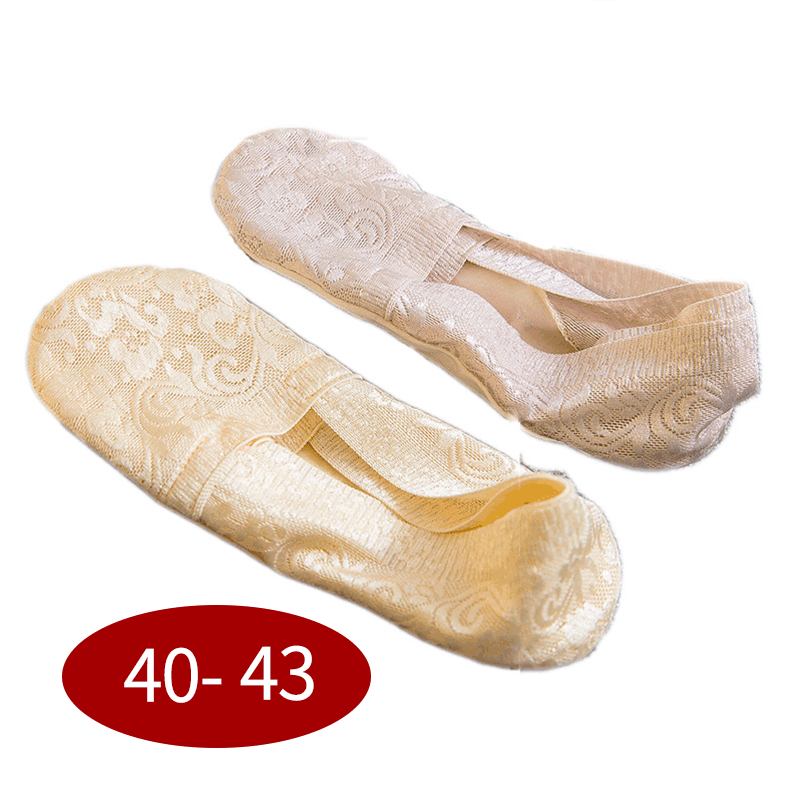 Floral Lace No Show Socks(5 Pairs) - image 5