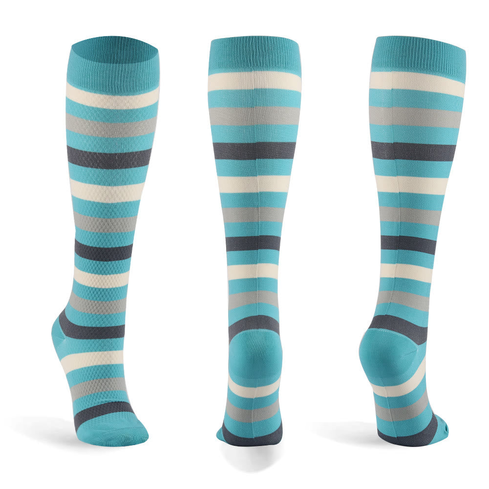Striped Series Casual Compression Socks(6 Pairs) - image 11