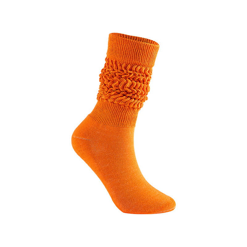 Multicolor Spiral Winter Slouch Socks(2 Pairs) - Orange - EU36-42(US3-8.5) - image 4
