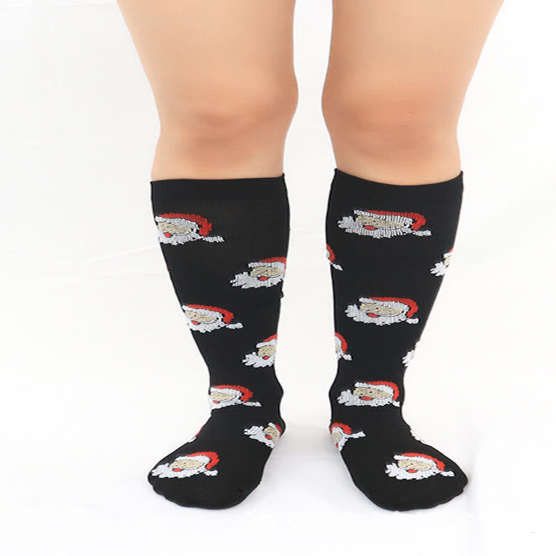 Christmas Sports Knee High Compression Socks(6 Pairs) - image 1